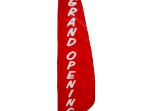 Grand Opening Feather Flag, Nylon 3′ X 8′