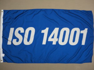 ISO 14001 Flag, Nylon 3′ X 5′