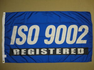 ISO 9002 Flag, Nylon 3′ X 5′