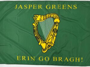 Irish Jasper Greens Georgia 1861, Nylon 3′ X 5′