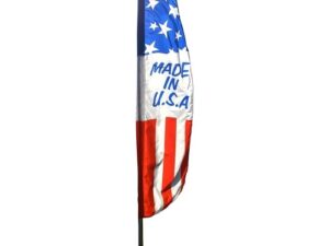 Made In USA Feather Flag, Nylon 3′ X 8′