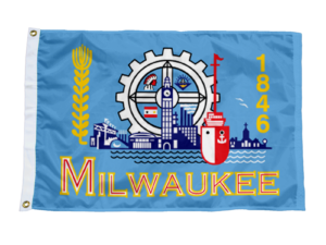 Milwaukee Wisconsin Flag, Nylon All Sizes