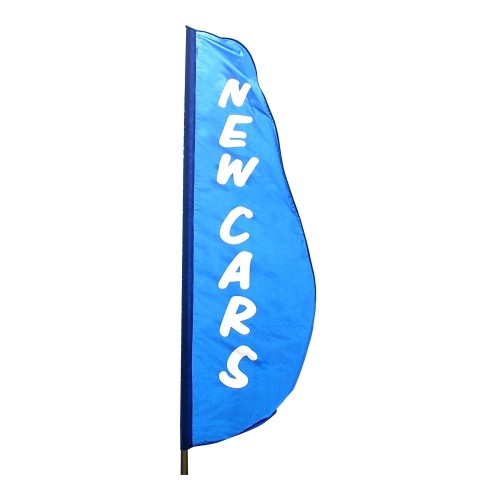 New Cars Feather Flag