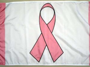 Pink Ribbon Flag, Nylon All Sizes