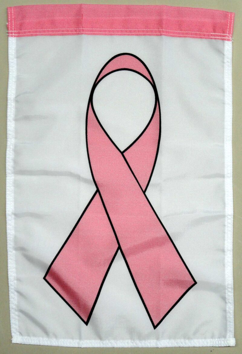 Pink Ribbon Garden Banner