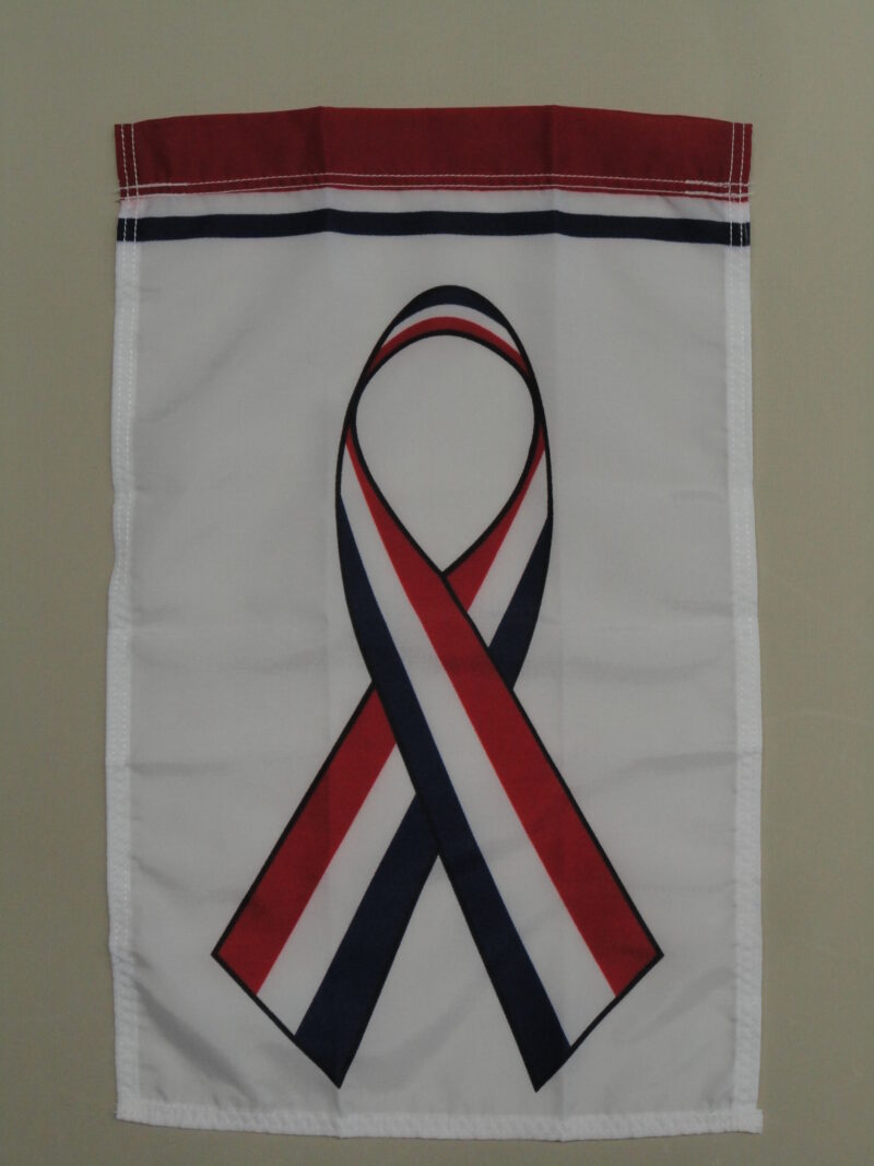 Red White Blue Ribbon Garden Banner