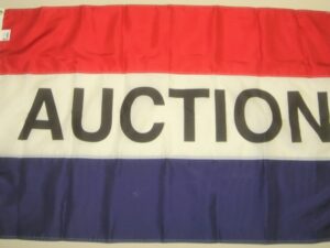 Auction Message Flag, 3′ X 5′