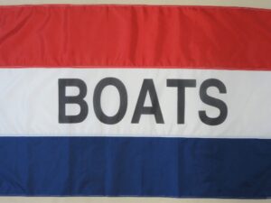 Boats Message Flag, 3′ X 5′