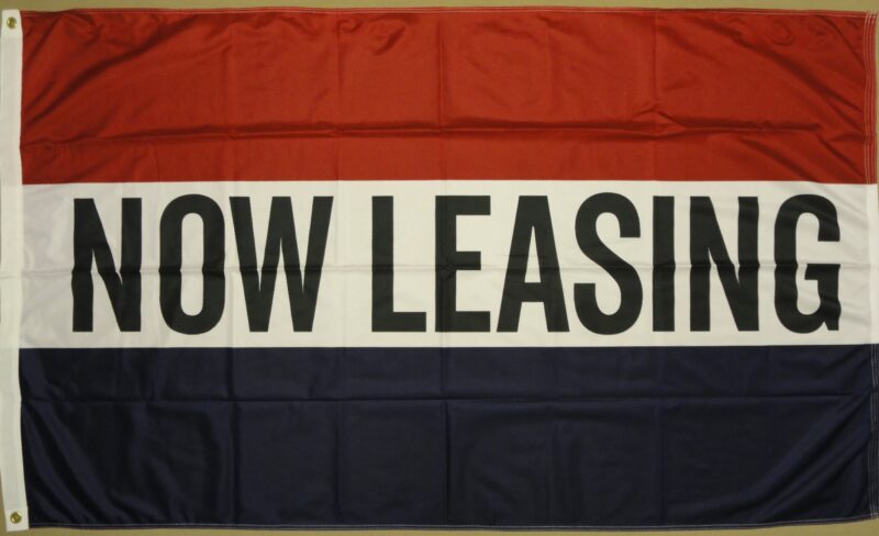 Now Leasing Message Flag