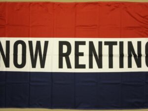 Now Renting Message Flag, 3′ X 5′