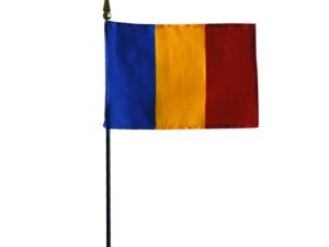 Romania Desk Flag, 4″ X 6″