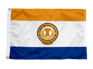 San Jose California Flag, Nylon All Sizes