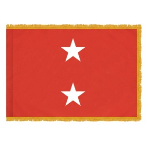 United States Marine Corps Officer Flag 2 Star Fringed