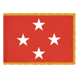 United States Marine Corps Officer Flag 4 Star Fringed