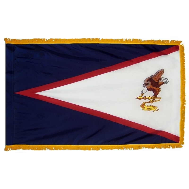 American Samoa Flag Fringed