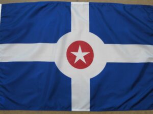 Indianapolis Indiana Flag, Nylon All Sizes