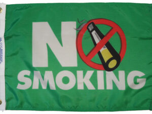 No Smoking Flag, Nylon 12″ X 18″