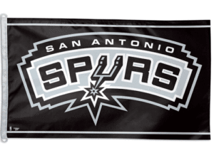 San Antonio Spurs Flag, Polyester 3′ X 5′