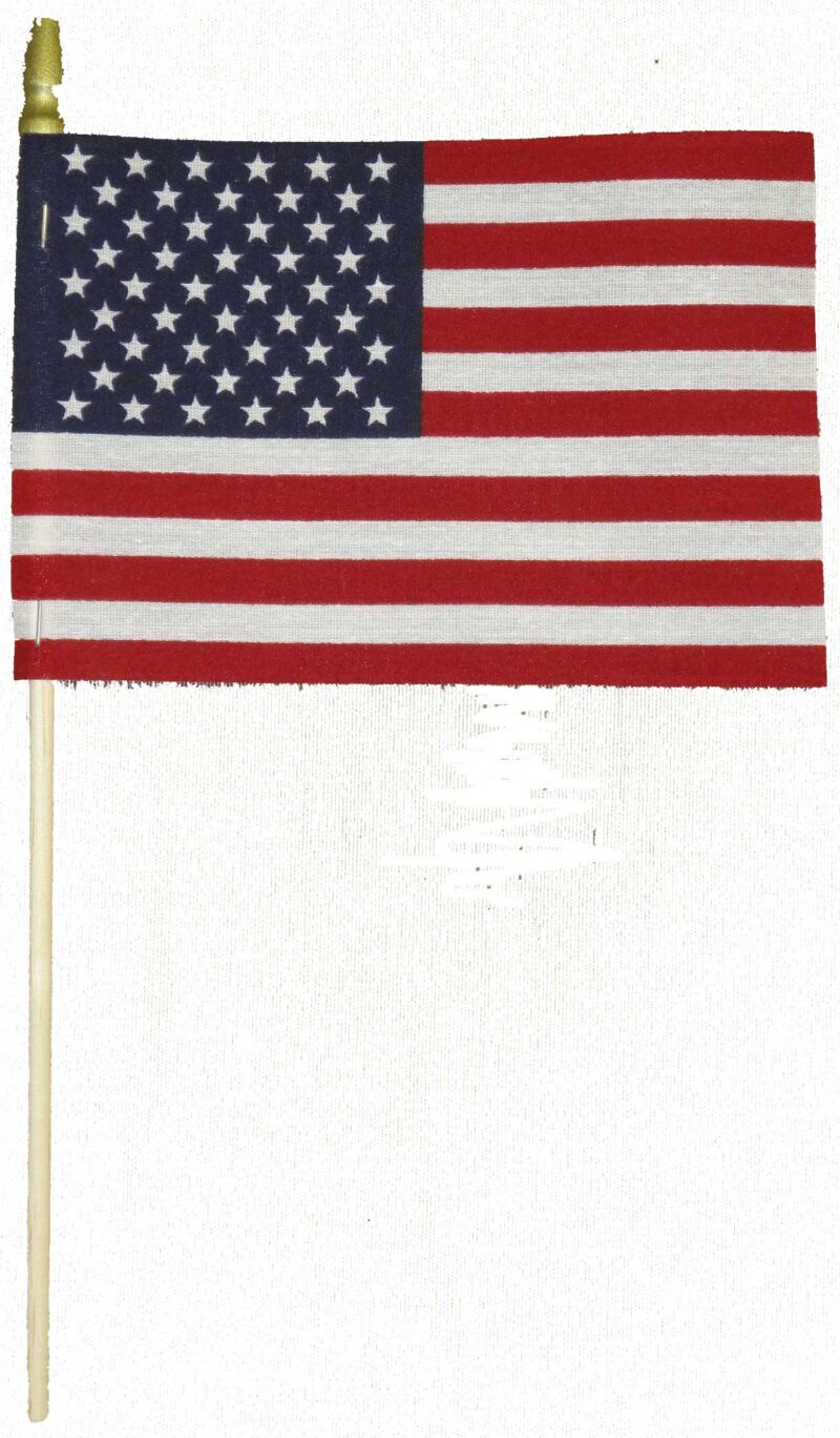 United States No-Fray Stick Flag
