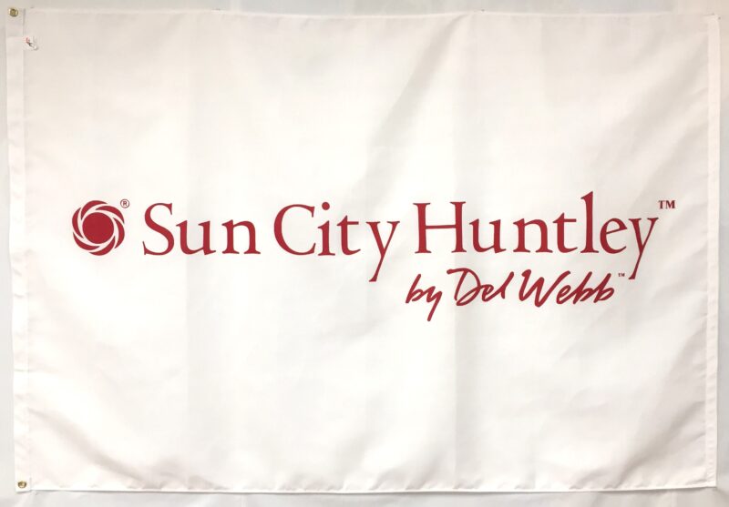 Custom Screen Printed Flag Sun City Huntley Illinois