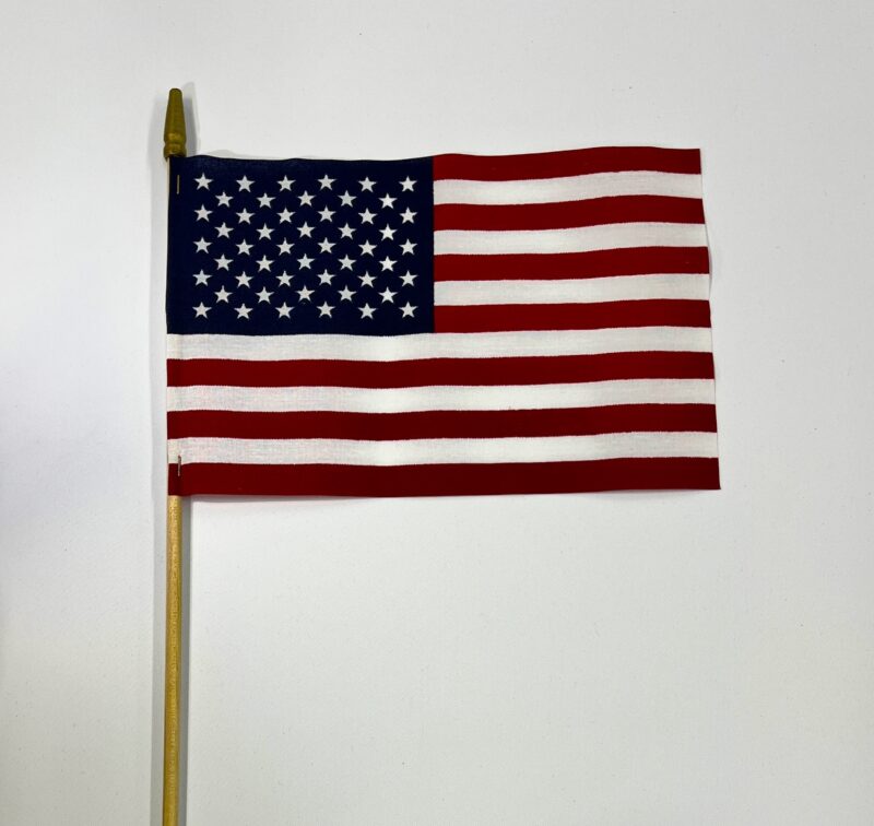 United States No-Fray Stick Flag