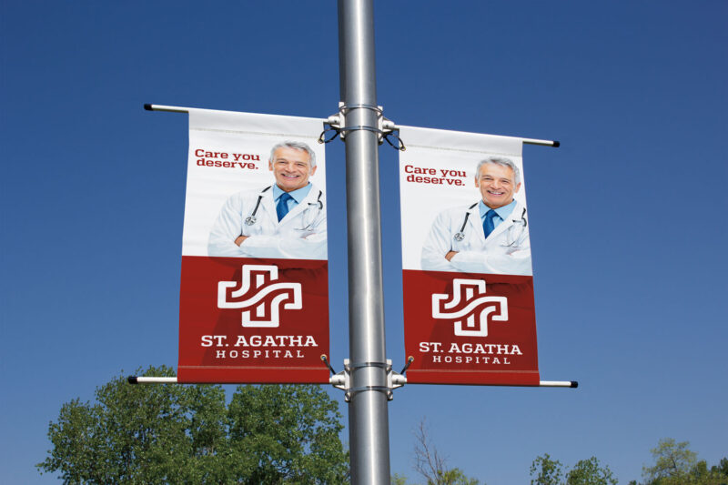 Vinyl Street Banner on Pole