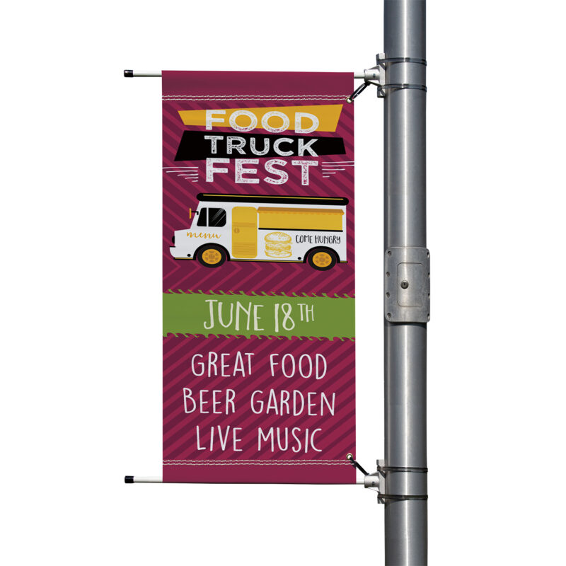 Vinyl Street Banner On Pole