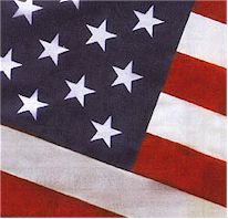 Tough, woven 2-ply polyester U.S. Flag
